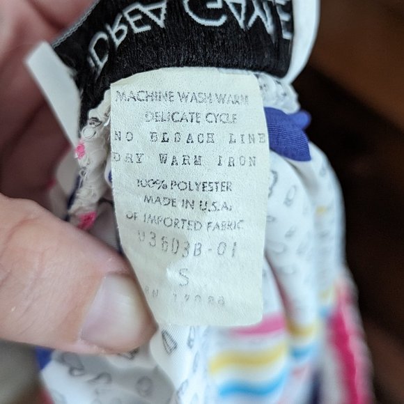 Original vintage pleated maxi skirt from the 1980s - Picture 7 of 9